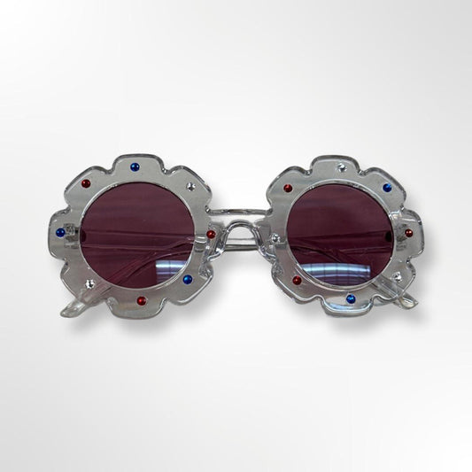 crystalized flower sunglasses