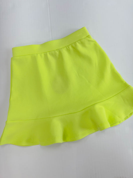 Neon Green Ruffle Skirt Little Olin