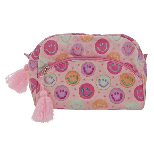 Larger cosmetic zipper pouch