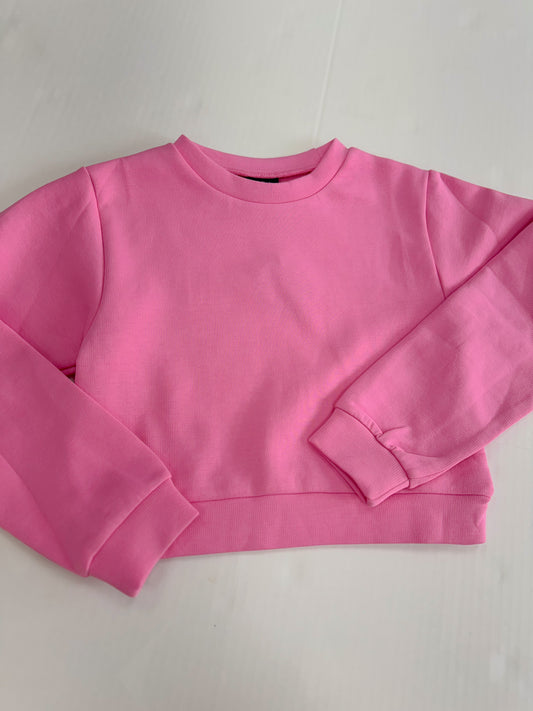 Pink Cropped Sweatshirt