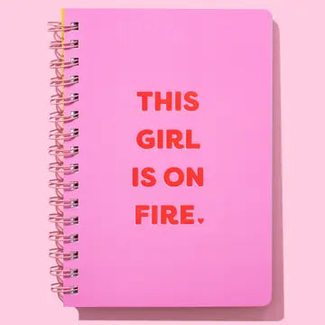 Spiral Notebook - Girl On Fire