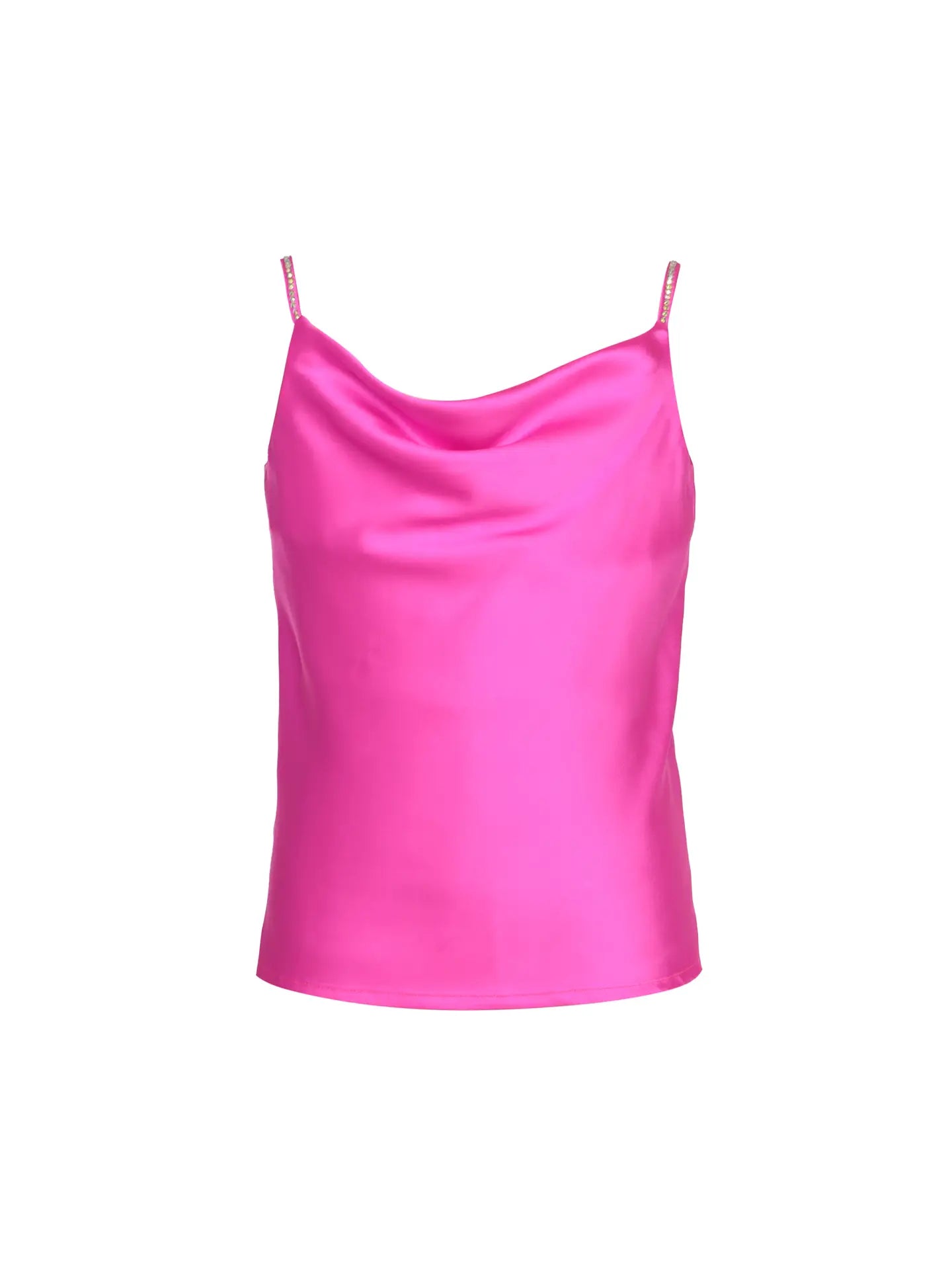 Fushia Rhinestone Blouse Tank