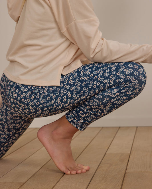 Basic Legging -  Blue Floral