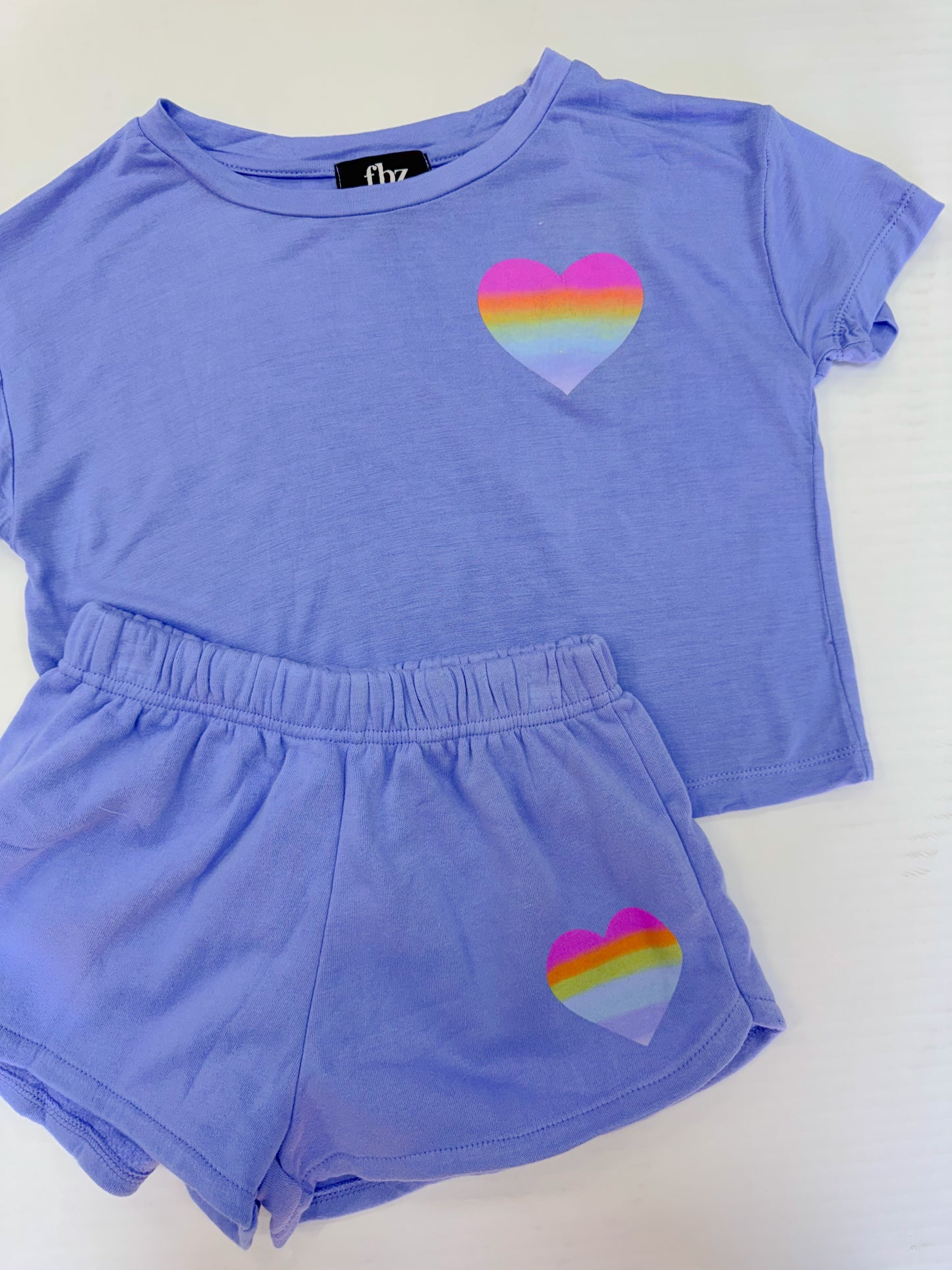 Neon Purple Heart Short