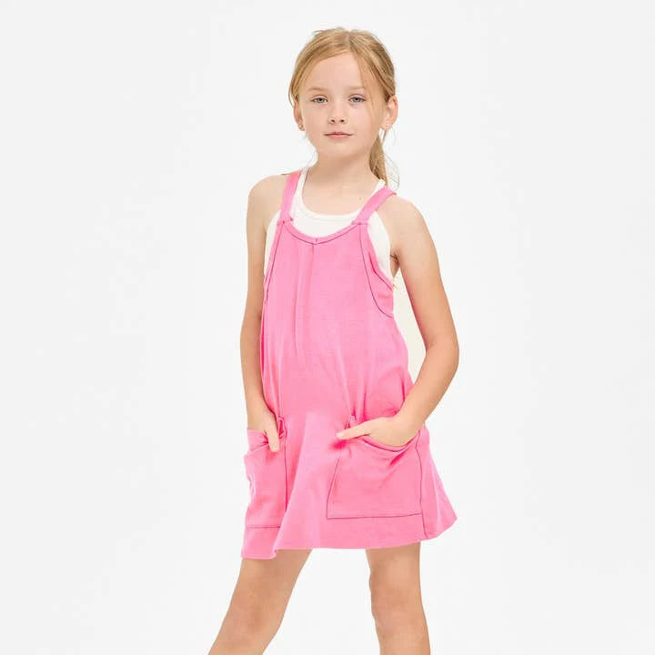 Relaxed Tank Dress with Built in Romper Lining