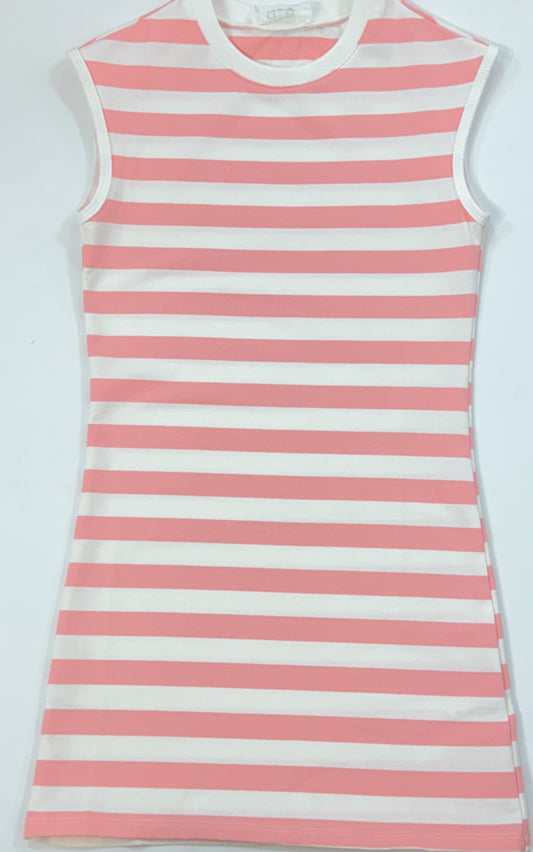 Mini Striped Dress - Shell