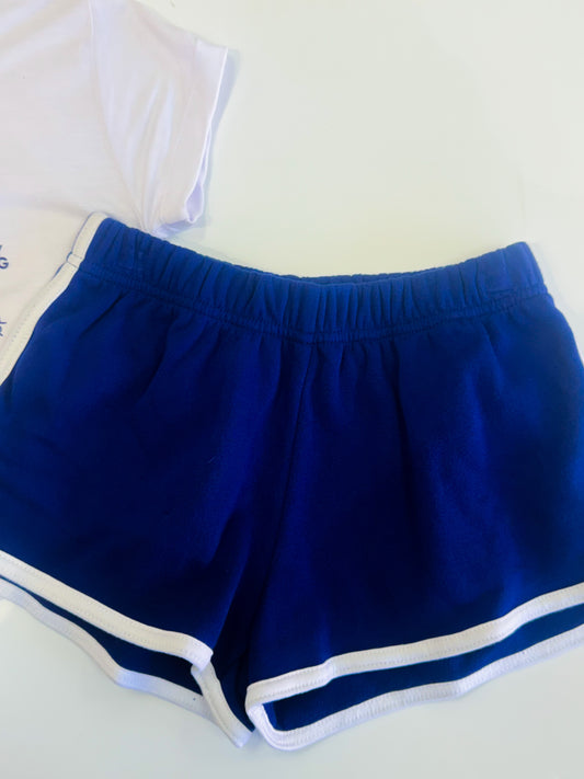 Navy Terry Shorts