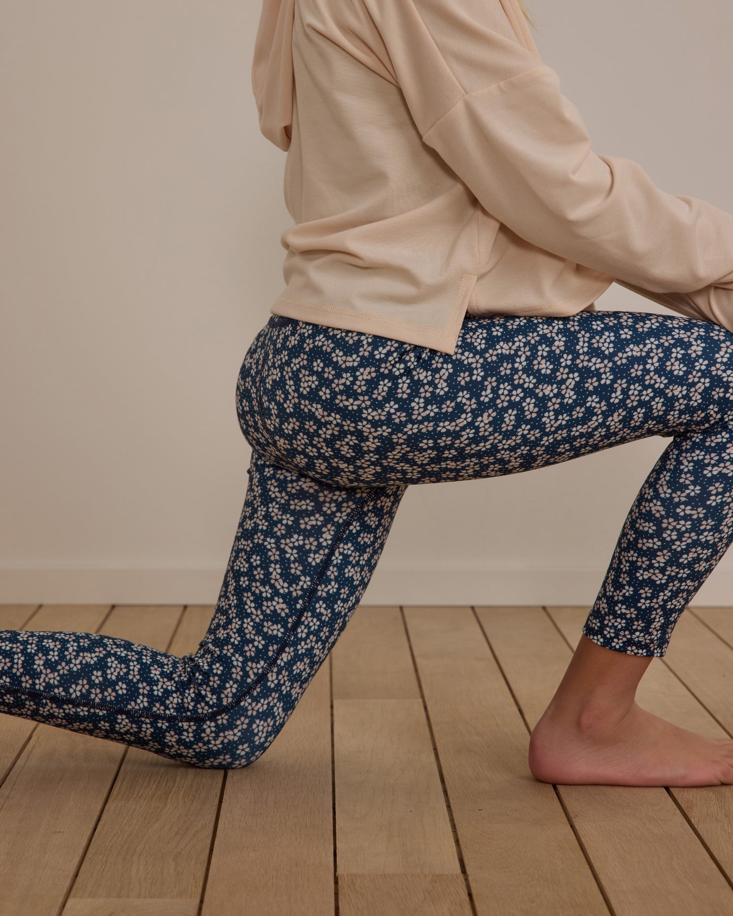 Basic Legging -  Blue Floral