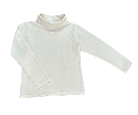 Cream Ribbed Turtleneck