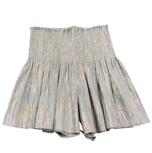 Kids Ivory Rainbow Swing Shorts