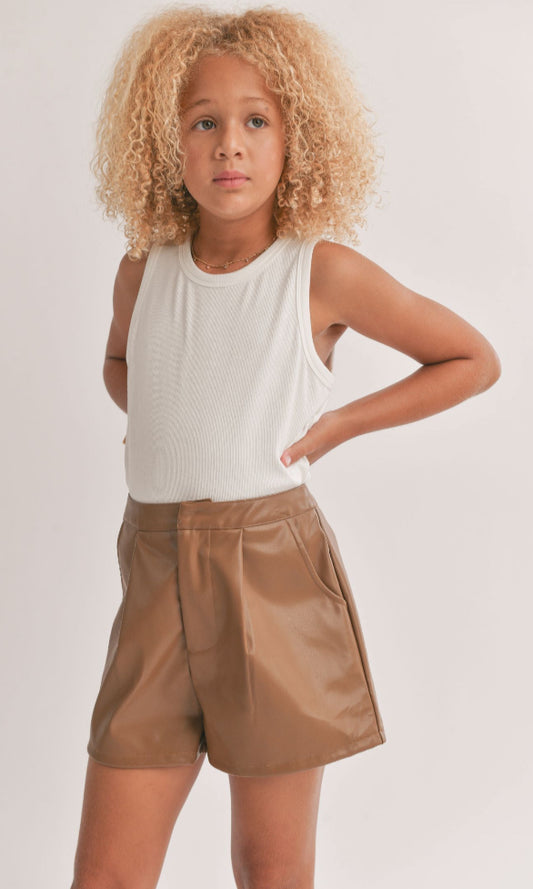 tween marshmallow racerback tank