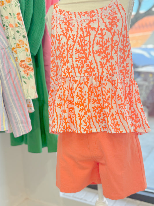 Milly short in orange crush