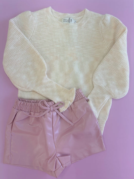 Heather Blush Sweater