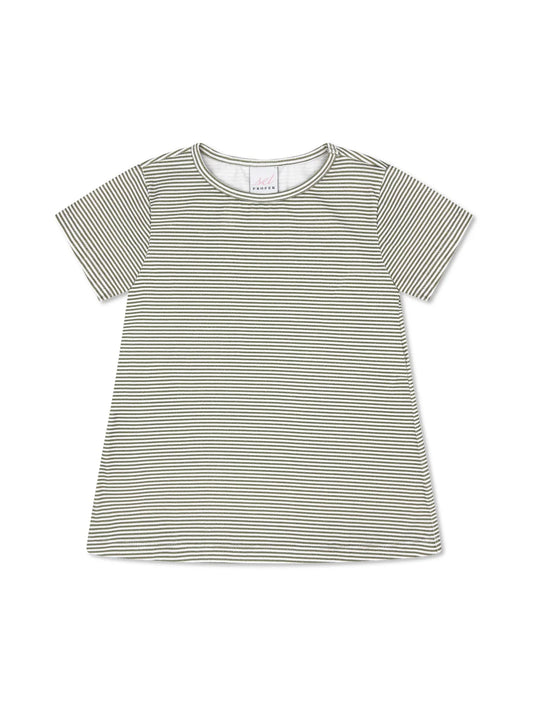 Carson Tee - Green Stripe