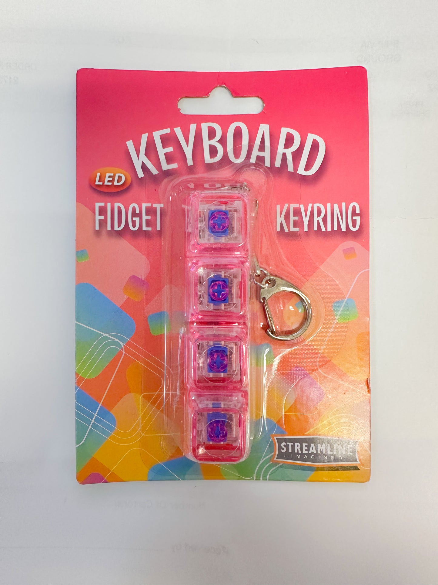 Keyboard Fidget LED Keyring