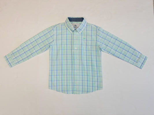 LS Dress Shirt - Multi Blue Plaid