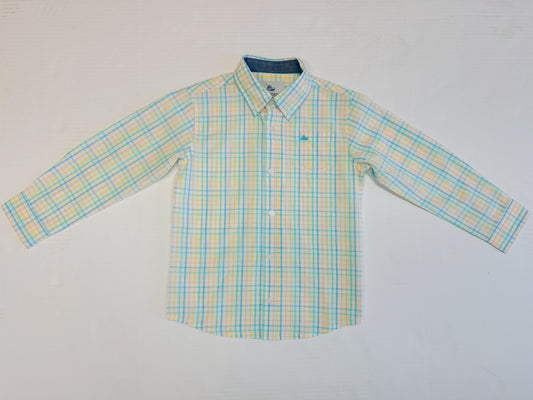 LS Dress Shirt - Multi Pastel Plaid