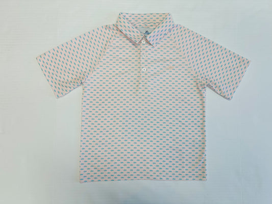 Boys Printed Polo - Fish