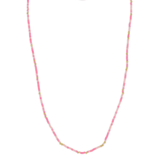 18K Gold Plated Dainty Multi Color Beaded Necklace