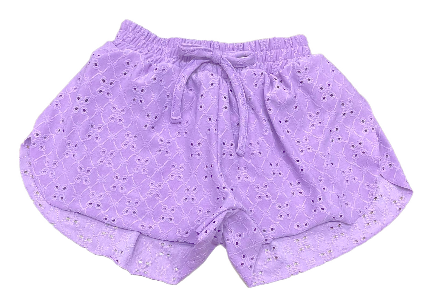 eyelet butterfly shorts