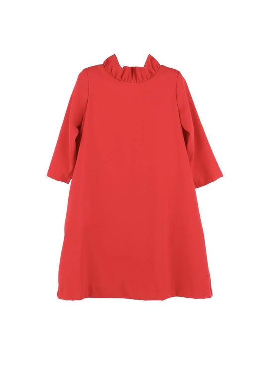 Blair Red Bow Long Sleeve Dress