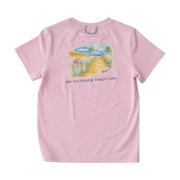 Girls Performance Pink Lady Tee