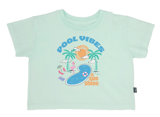 Pool Vibes Crop Tee