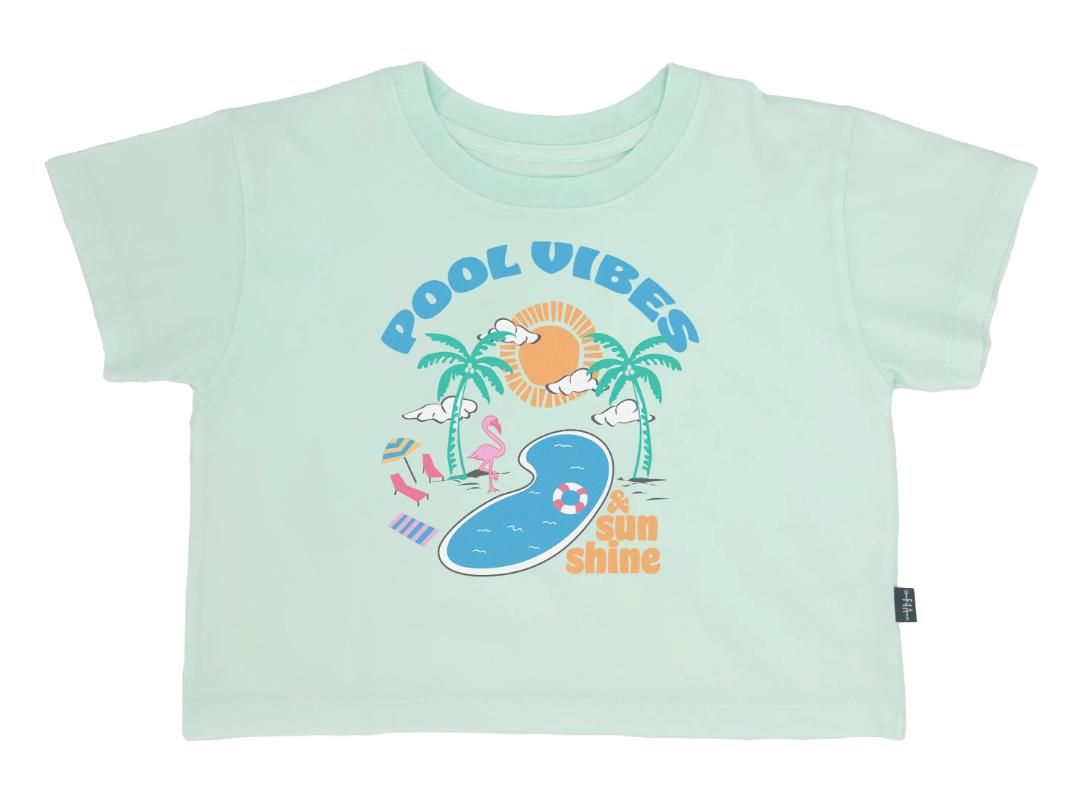 Pool Vibes Crop Tee