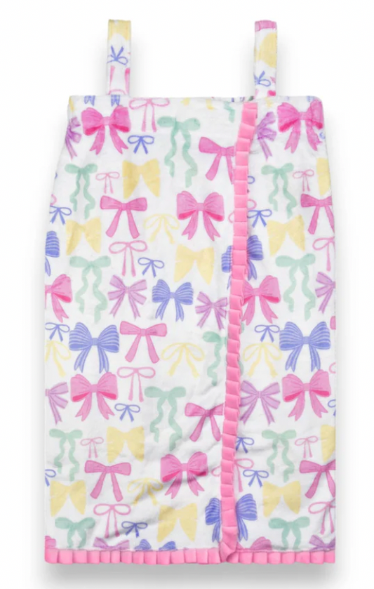 Pretty Bows Plush Spa Wrap