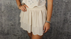 Tiered Ruffle Skirt - Beige