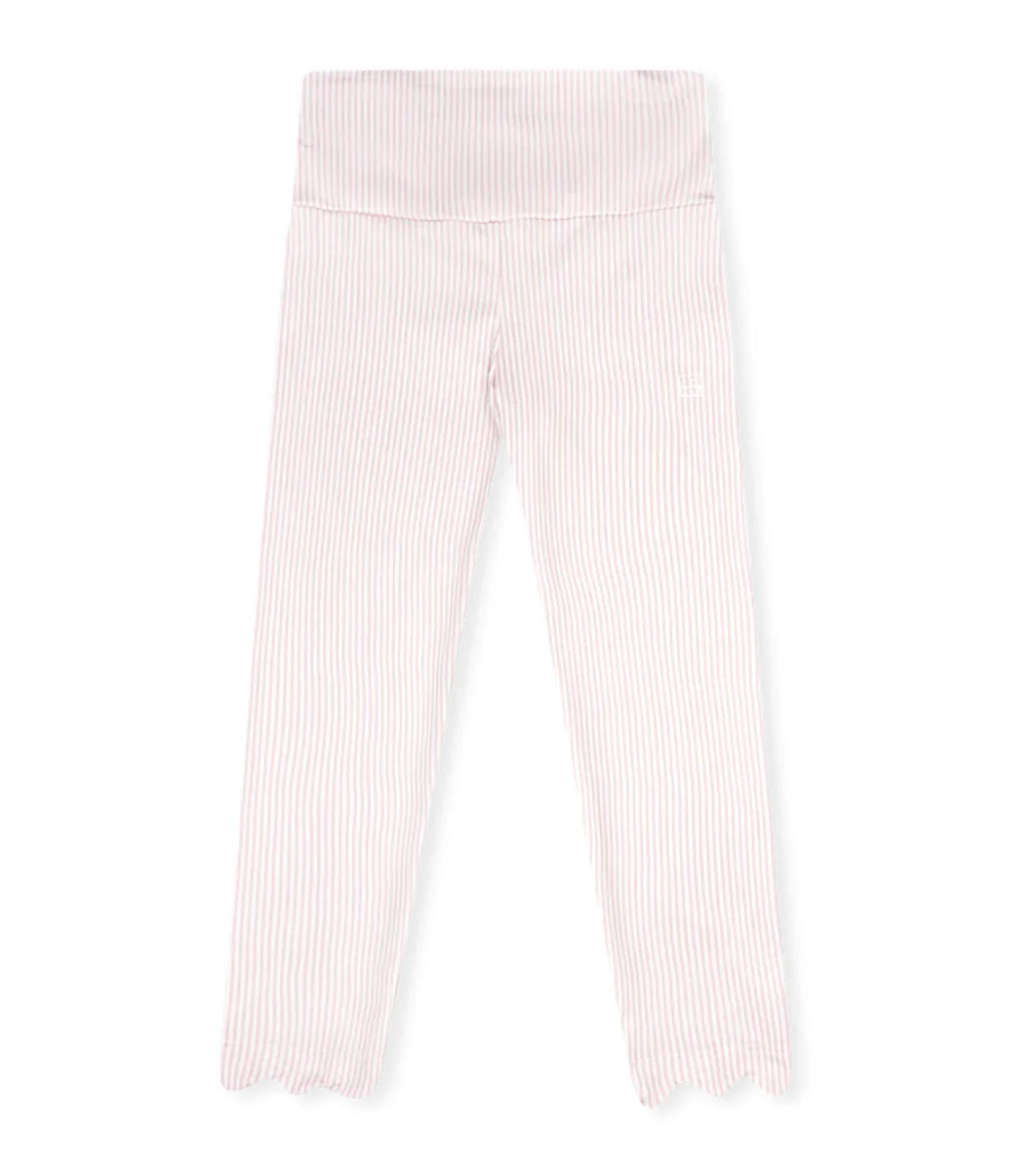 Sadie Scallop Legging - Cotton Candy Pink