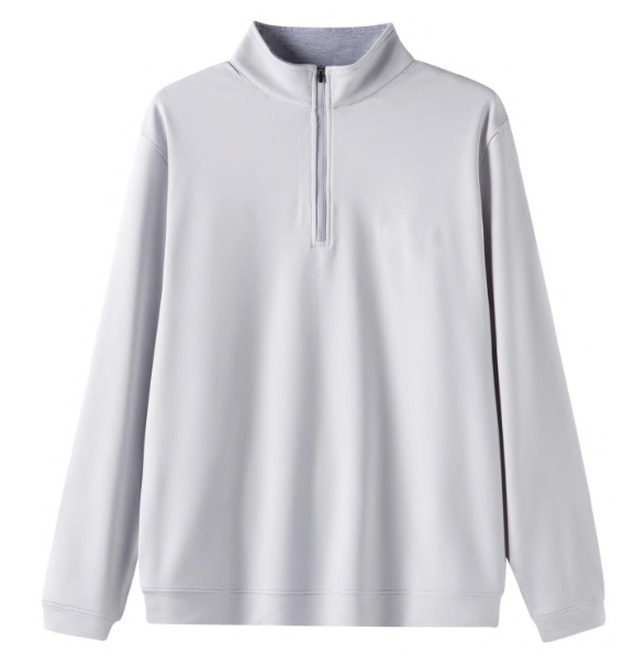 Men's Quarter Zip Polo Shirt