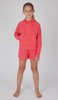 Terry Brushed Half Zip Hoodie & Short Set