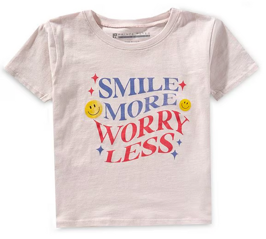 Smile More - Worry Less Graphic