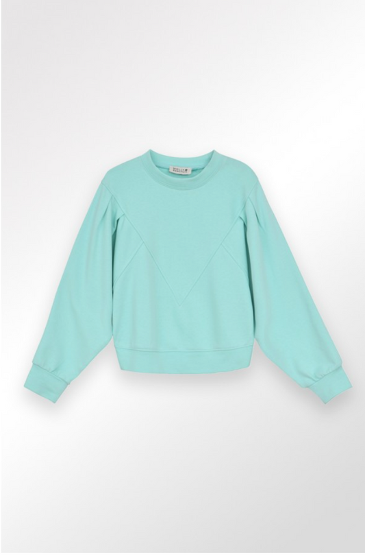 Oversized Sweatshirt - Aqua Blue