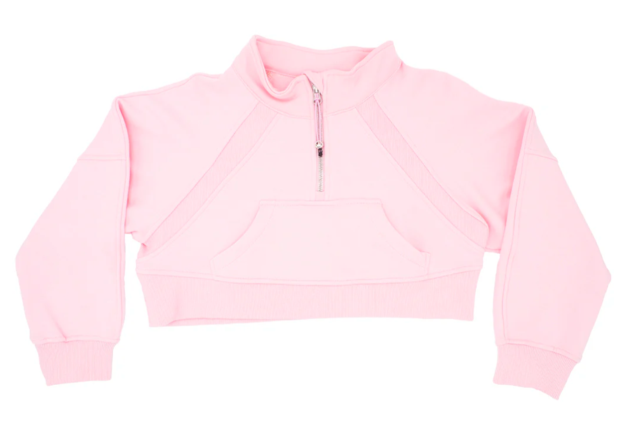 Cropped 1/4 Zip Sweatshirt