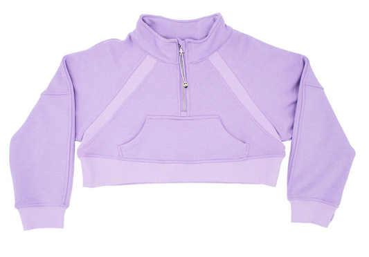 Cropped 1/4 Zip Sweatshirt