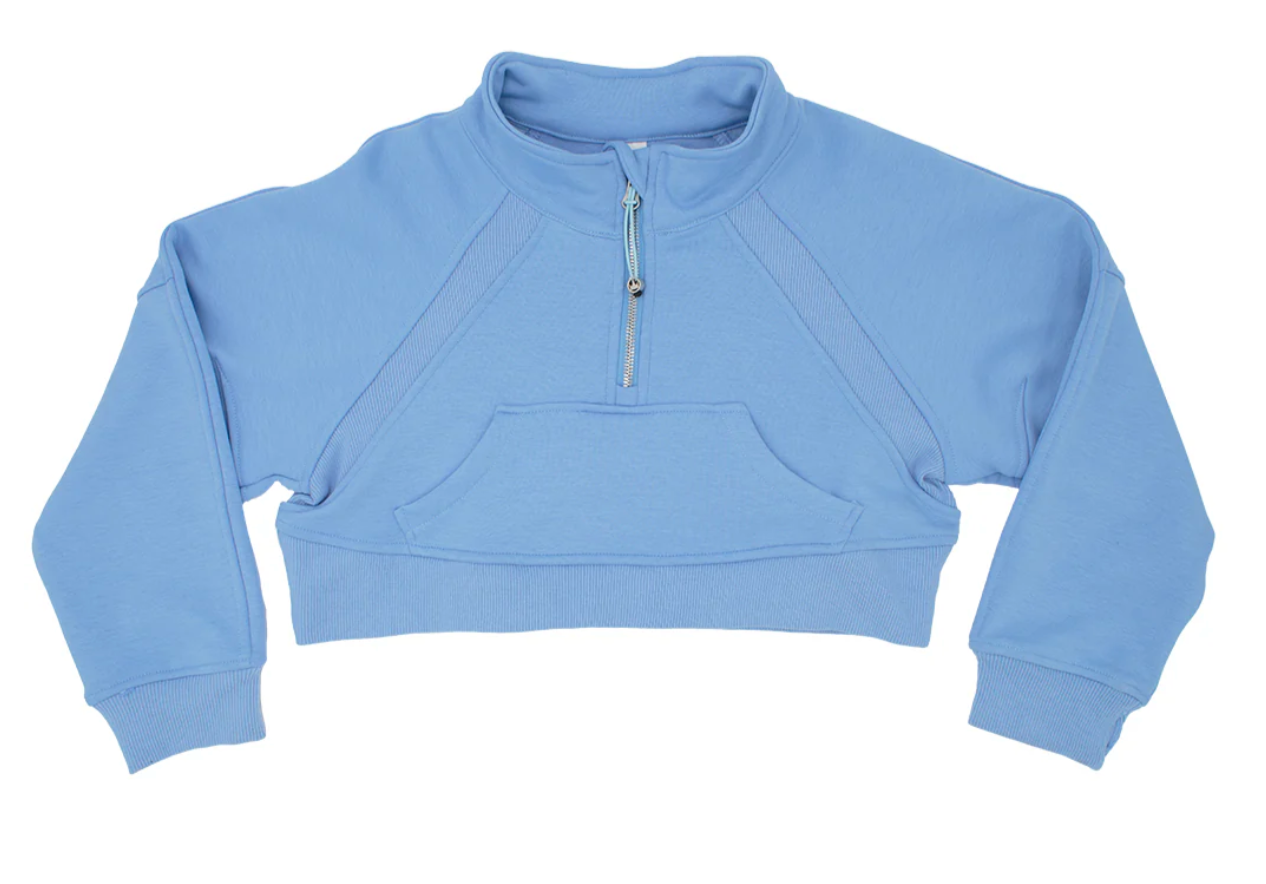 Cropped 1/4 Zip Sweatshirt