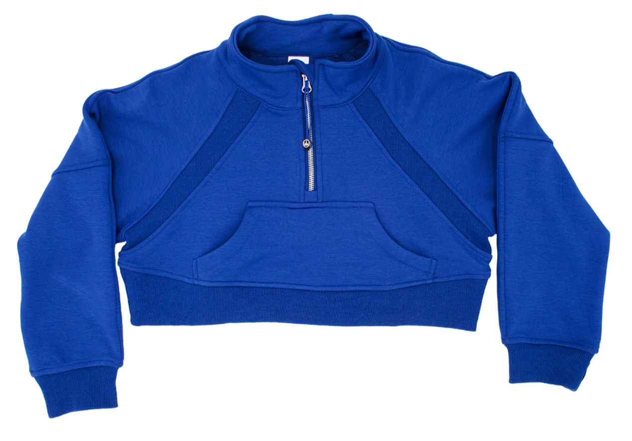 Cropped 1/4 Zip Sweatshirt