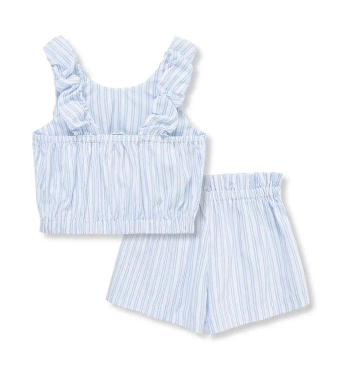 Blue & White Short Set