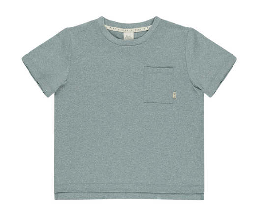 Cove Essential Pocket Tee || HEATHERED OCEAN