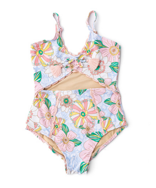 One Piece Retro Floral