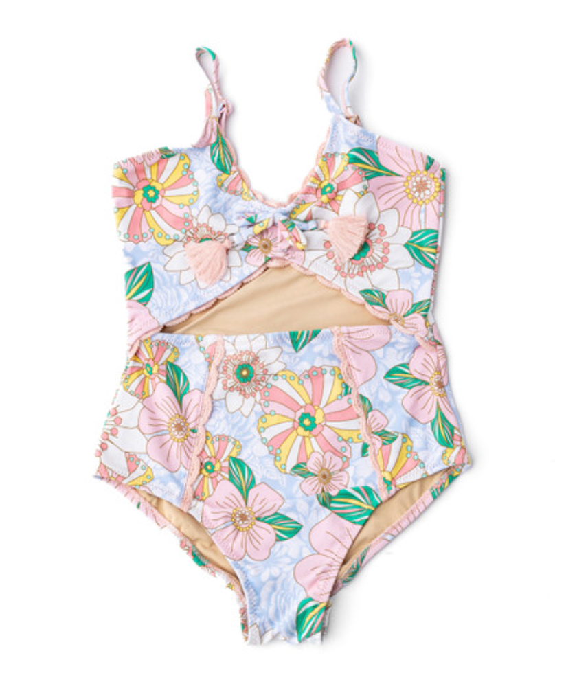 One Piece Retro Floral