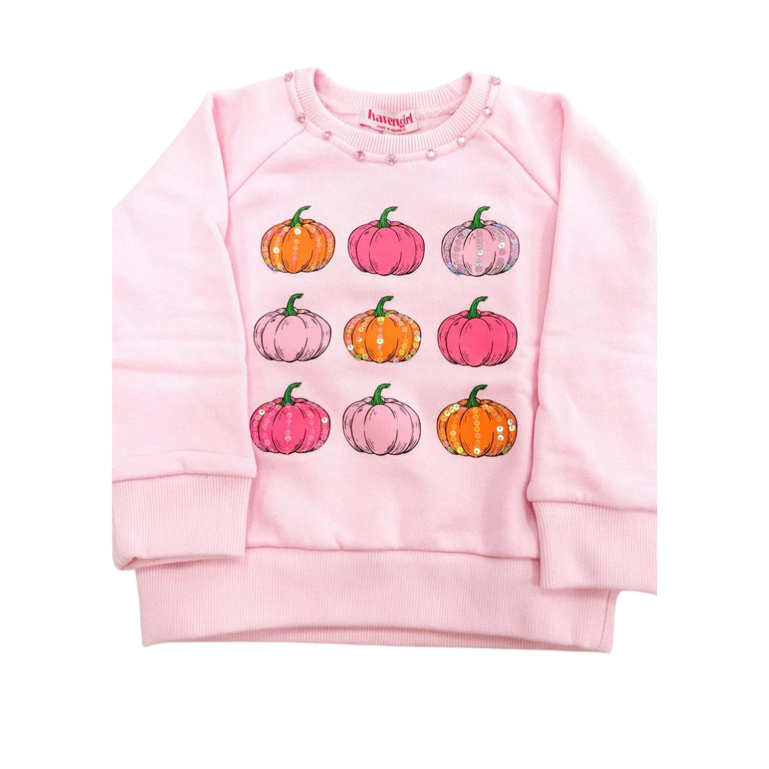 Pumpkin Sweatshirt - Cotton Candy