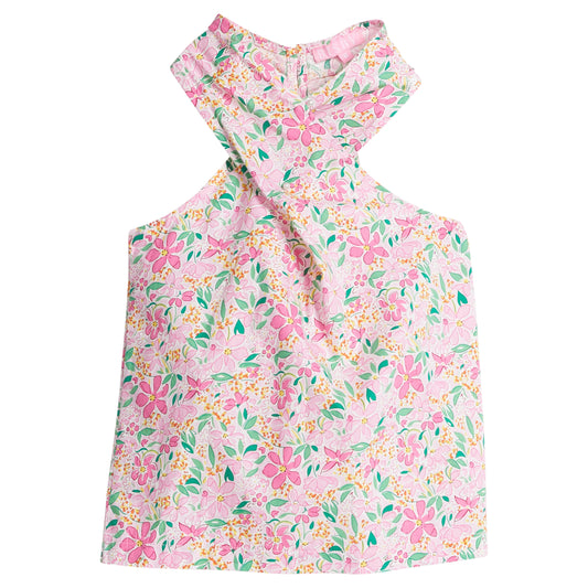 Scarf Top - Frangipani Pink