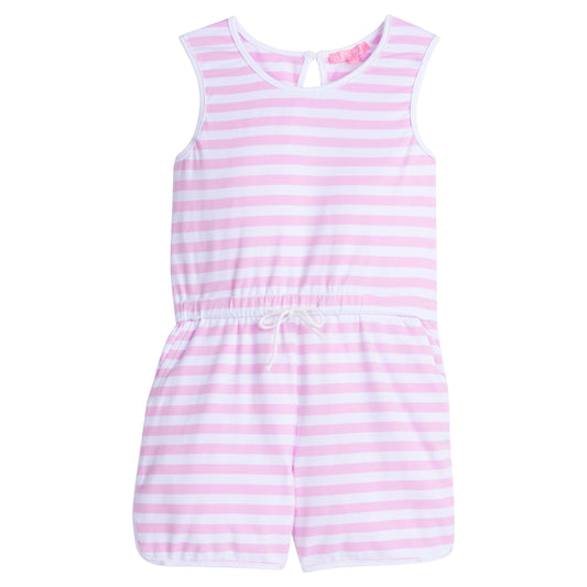 Rugby Romper - Petal Stripe