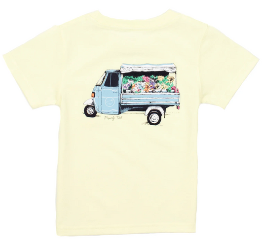 Girls Fresh Florals SS - Light Yellow