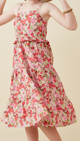 Pink Mix Floral Dress