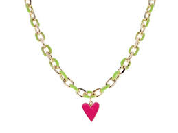 Enamel Chain Necklace