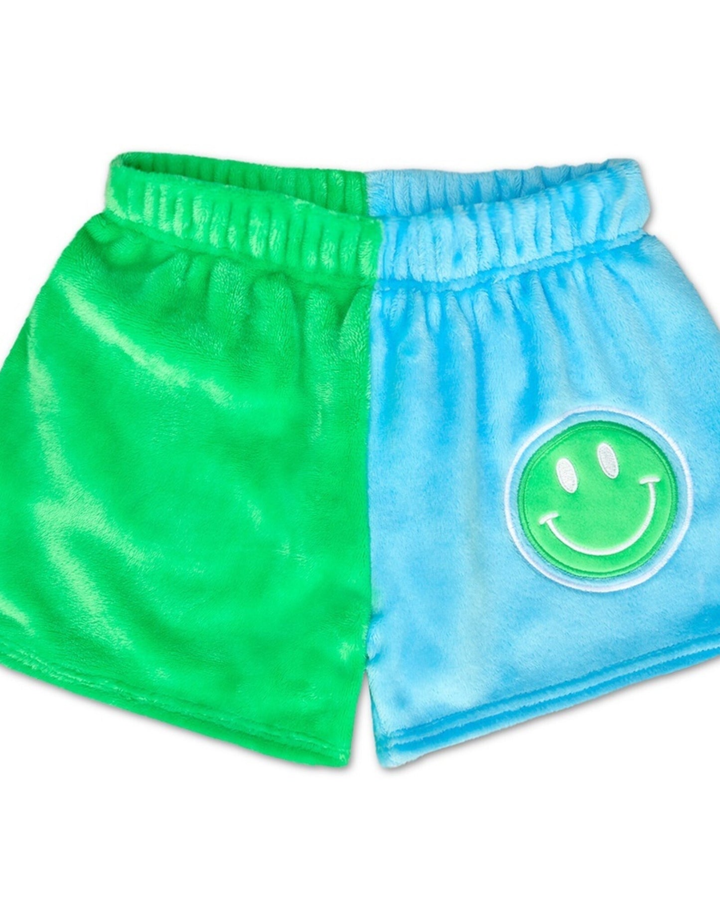 Glam Green | Bright Blue Smile Plush Short